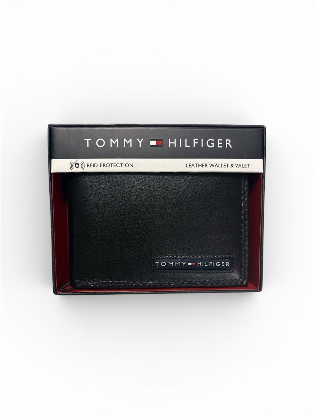 Tommy Hilfiger Men's Black Leather RFID Wallet